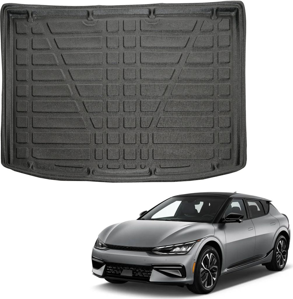 Tapis De Coffre Sur Mesure Pour Kia Ev3 Depuis 2024, Noir, Image du produit 