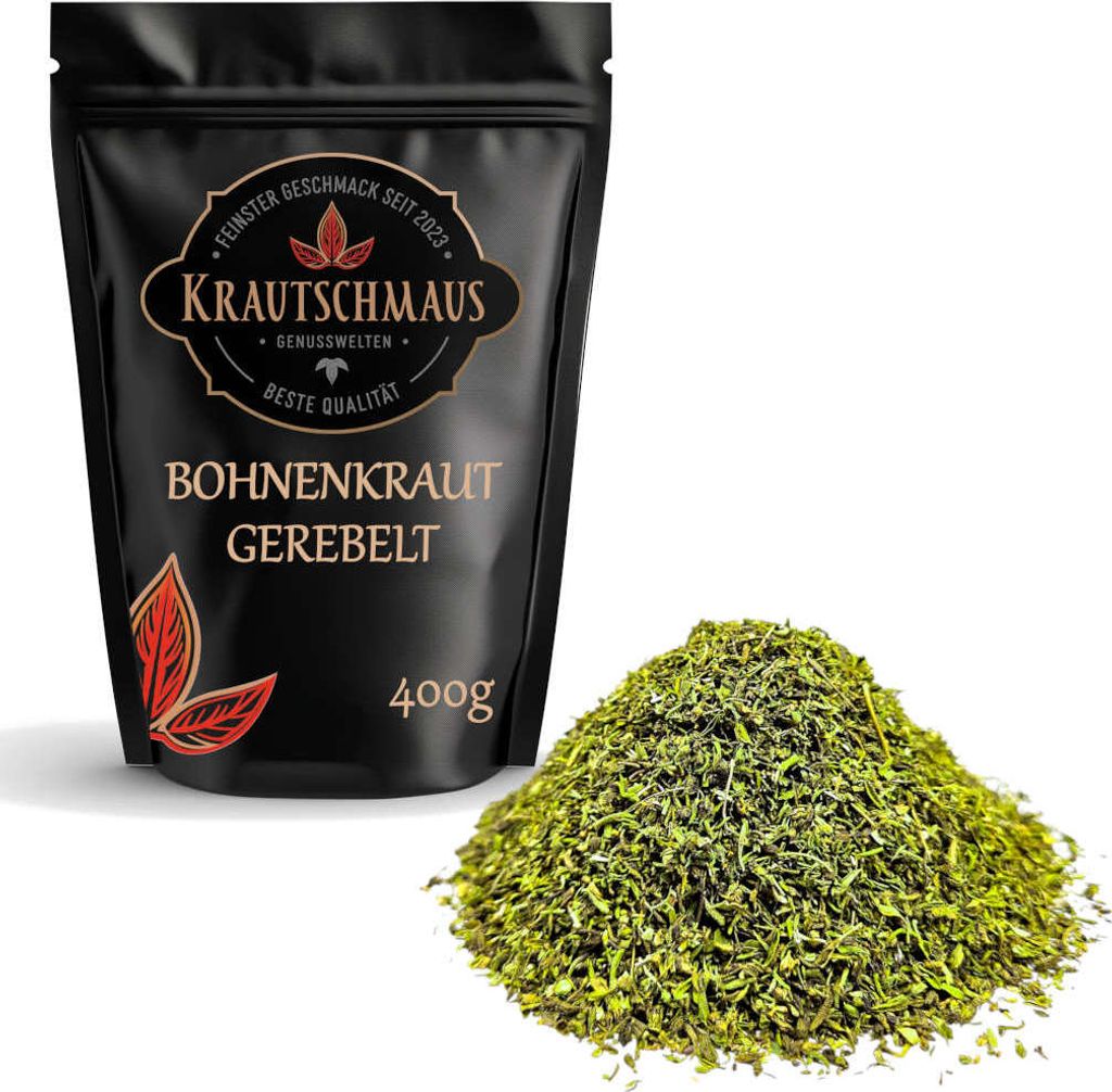 400g Bohnenkraut gerebelt von Krautschmaus, schonend getrocknet, voller Geschmack