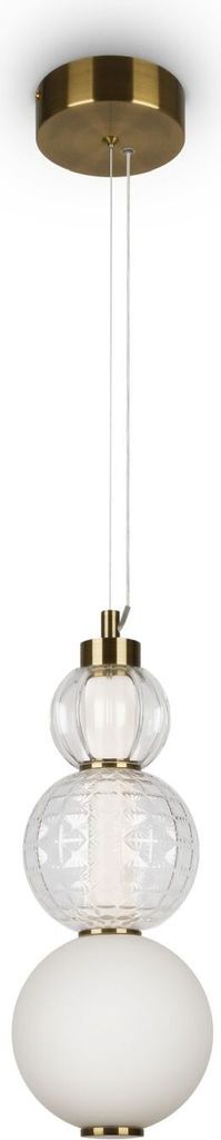 Hängelampe LED Metall Glas B: 14,7 cm H: max. 157,4 cm in Produktbild 