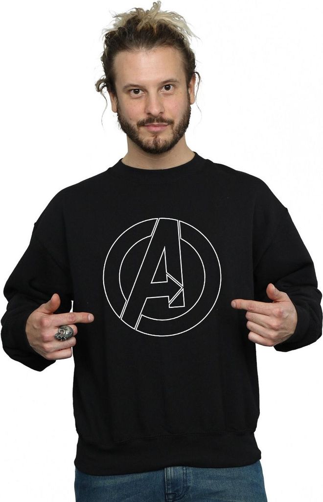 Avengers Assemble - Sweatshirt für Herren BI1649 (3XL) (Schwarz)