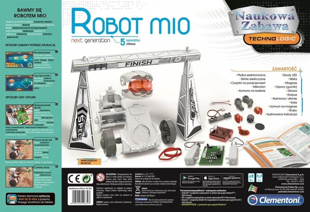 Mio Robot New Generation Clementoni avec Capteurs et Bras Interchangeables - 14
