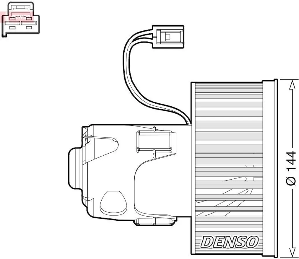 Pulseur de chauffage DENSO DEA05008 silencieux pour BMW Série 6 F12 F13