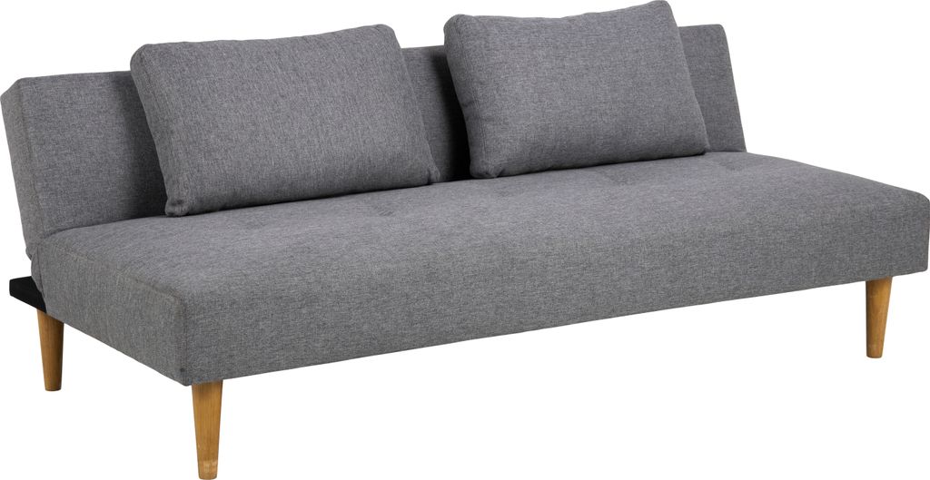 Lucca Schlafsofa inkl. 2 Kissen grau.