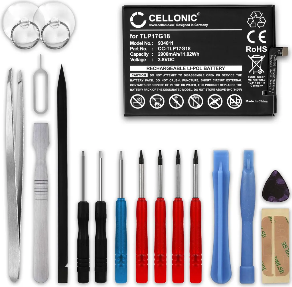 Batterie de rechange pour Téléphone Wiko Wim Lite 2900mAh 3.85V ToolKit