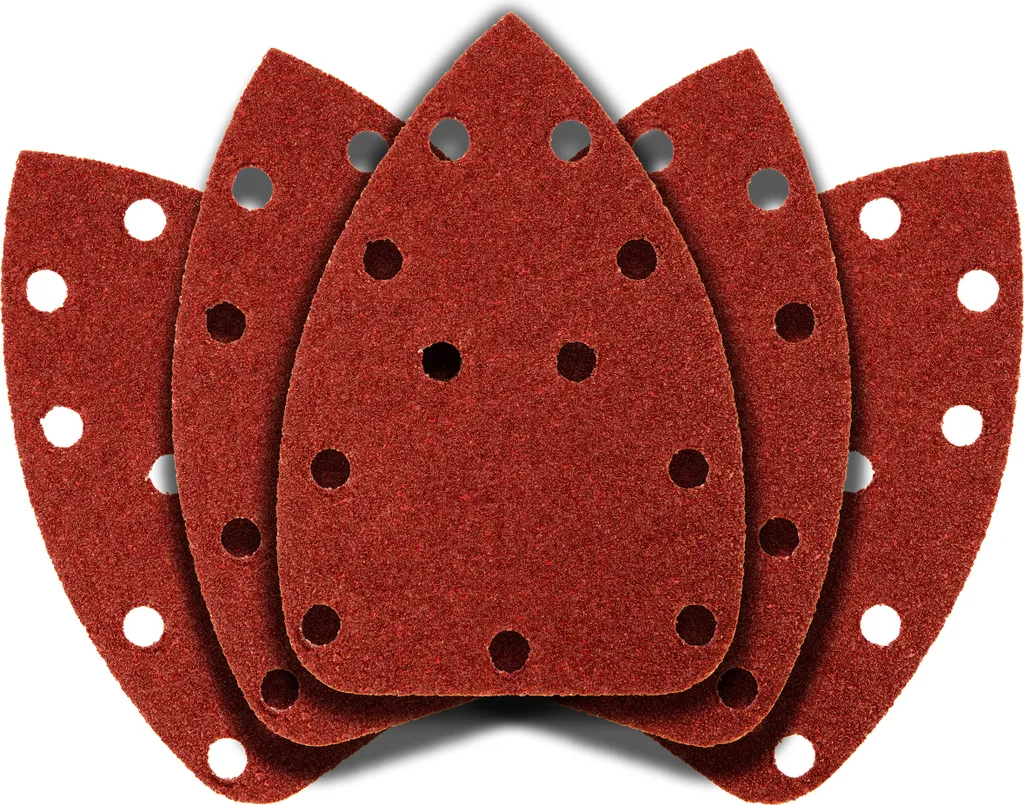 Carta Vetrata Delta 140x140x80 mm per Levigatrici Mouse - K80 5 Pezzi