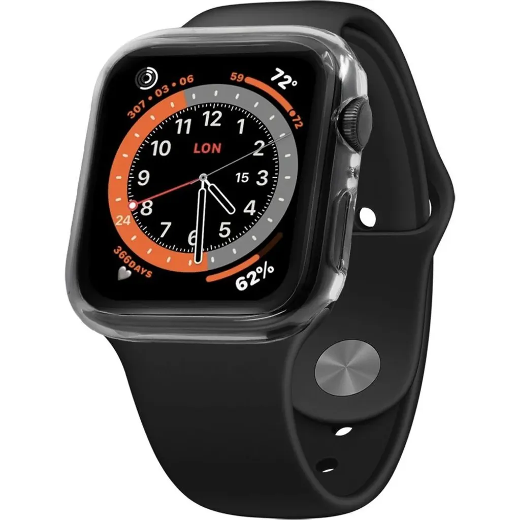 FIXED Pure Apple Watch 41mm: Cover Trasparente con Vetro Temperato 9H