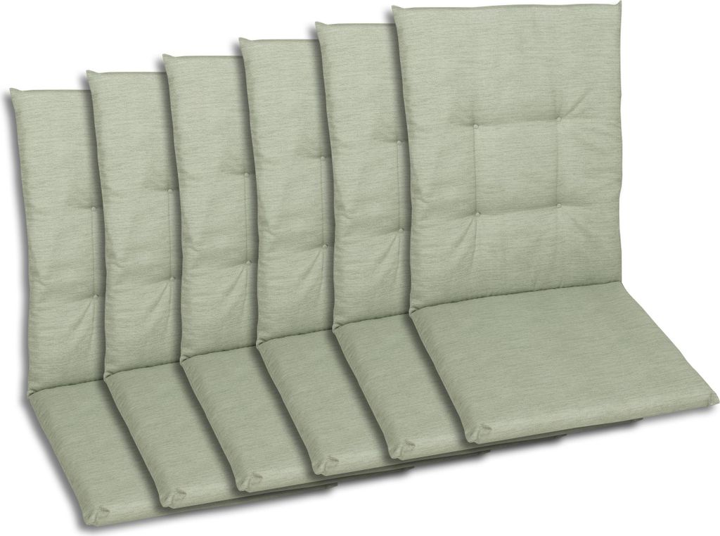 GO-DE Textil, Sesselauflage Mittellehner, 6er-Set, Farbe: Produktbild 