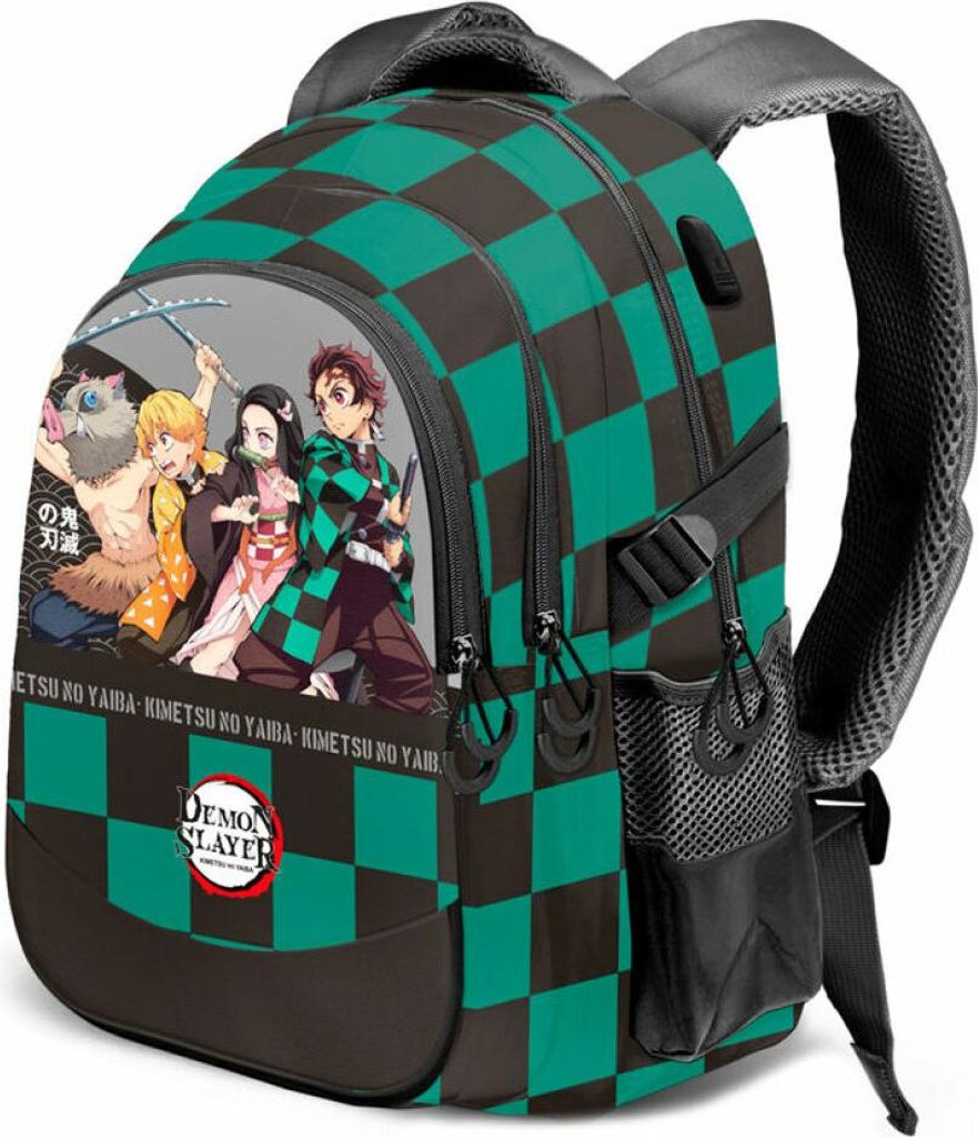 Demon Slayer Kimetsu No Yaiba Akushon anpassungsfä hig Rucksack 34cm
