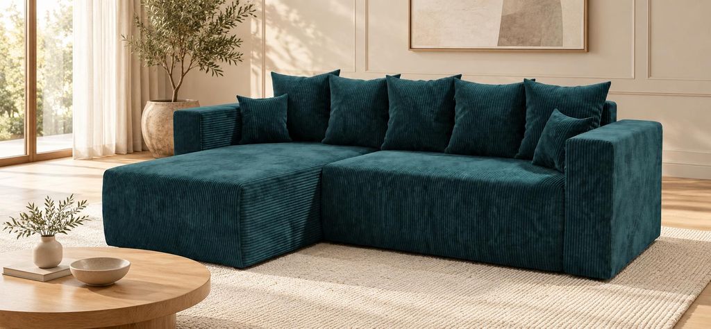Ecksofa mit Schlaf- und naufbewahrungsfunktion, Modell RIO Produktbild 