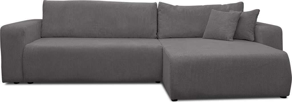 VENASI Ecksofa mit Schlaffunktion Luna XL, Dunkelgrau Produktbild 
