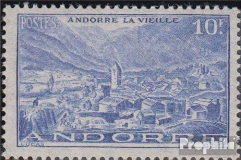 Briefmarken Andorra - Französische Post 1944 Mi 126 postfrisch Landschaften