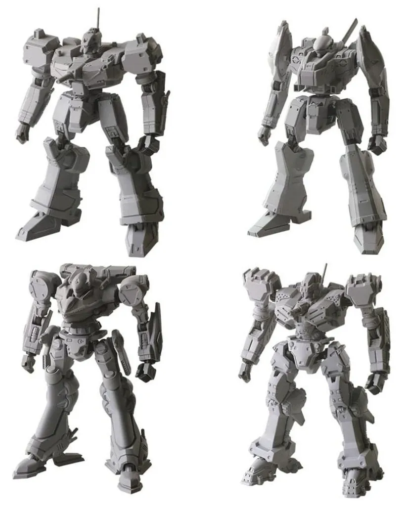 Maquette Armored Core Structure Arts Série 1 Lot de 4 Figurines à Monter