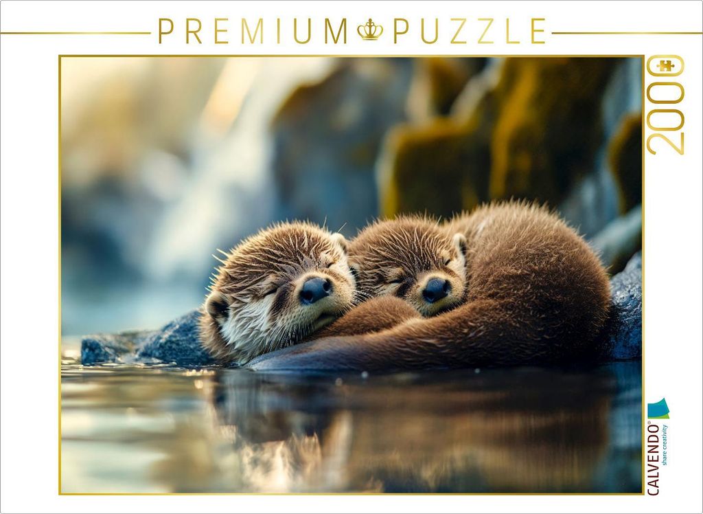 CALVENDO Puzzle Otter | 2000 Teile Lege-Größe 90x67cm Foto-Puzzle für glückliche Stunden