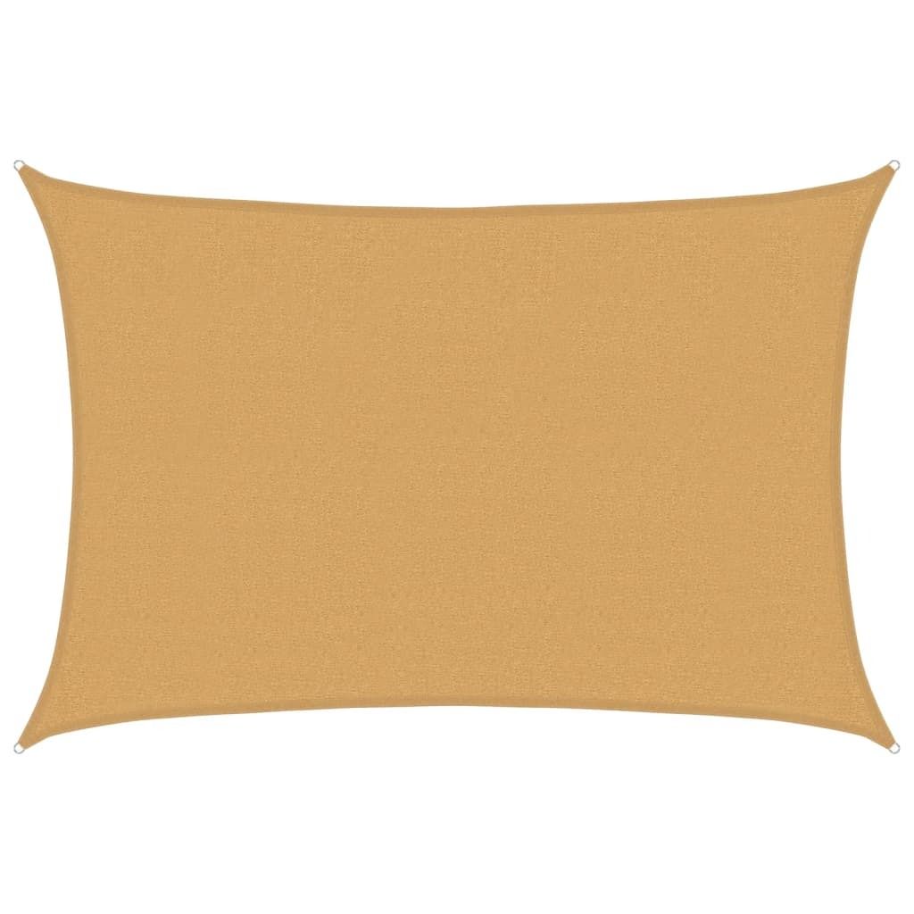 vidaXL Sonnensegel 160 g/m² Rechteckig Sandfarben 2,5x4 m HDPE