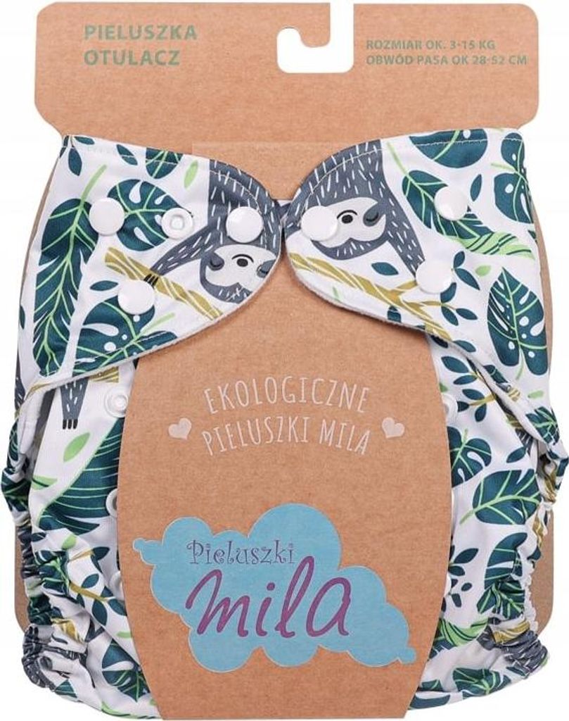 SIMED Mila Windelhose mit verstellbarer Größe, Faultier