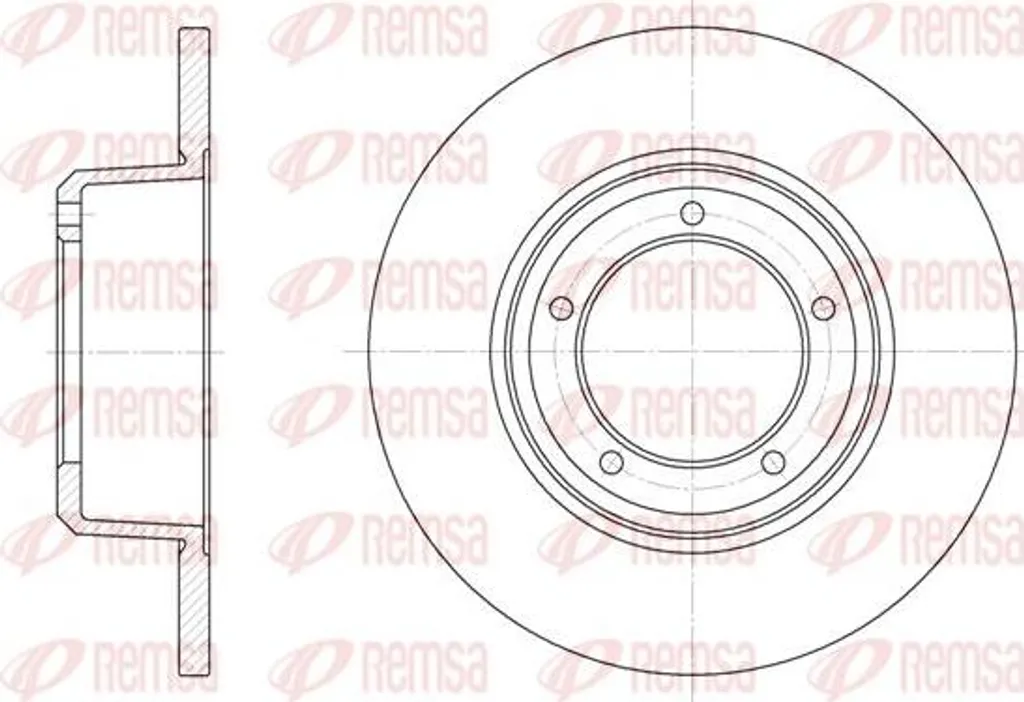 Disque de frein REMSA 6341.00 OE 571762 pour Defender et Discovery