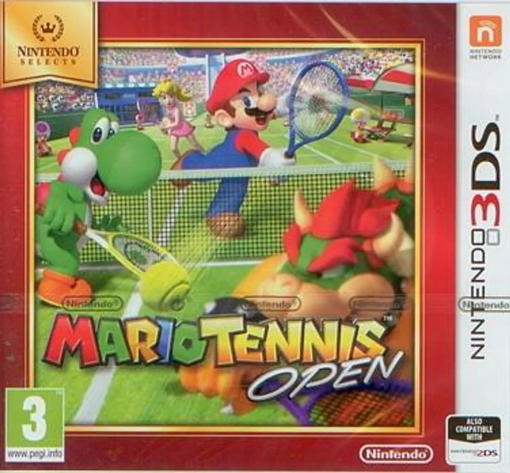 Jeu de tennis 3DS Mario Open Selects idéal pour jouer en famille