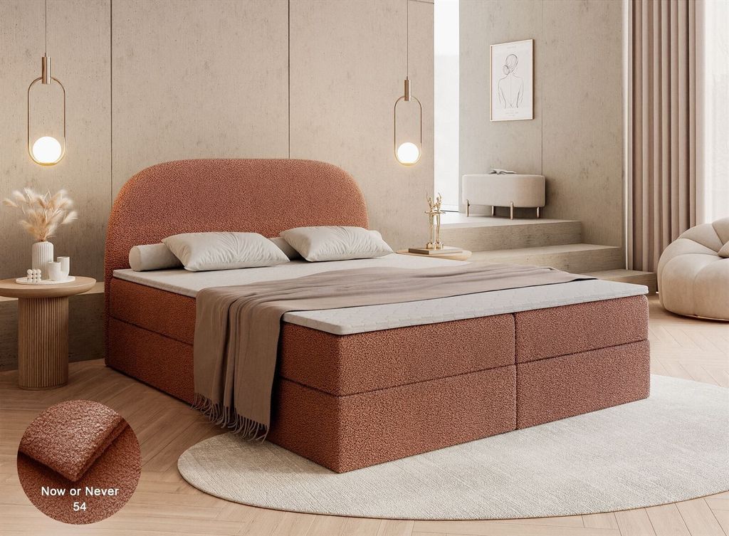 Kontinentalbett ALLURE mit Bettwäschebehälter 140x200 Now or never 54