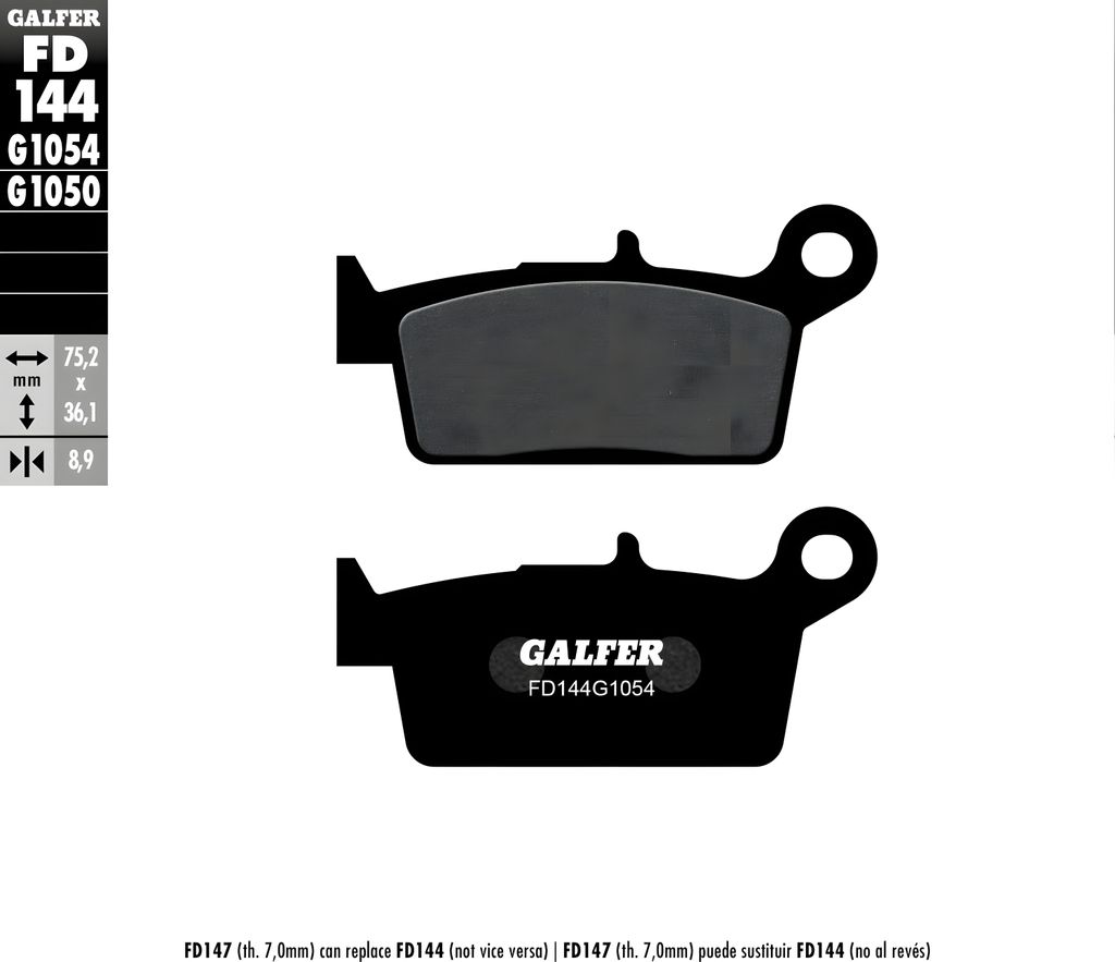 Bremsbeläge Galfer FD144G1054 Semi-Metall