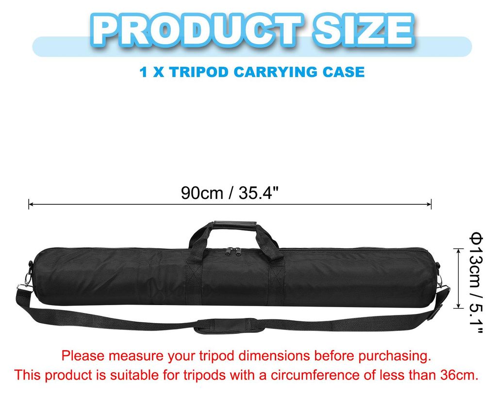 Stativ-Tragetasche, 90 x 13 cm, Nylon-gepolsterte Stativtasche mit verstellbaren Schultergurten Griffen fš¹r Lichtst?nder Schirme Stative Mikrofo...