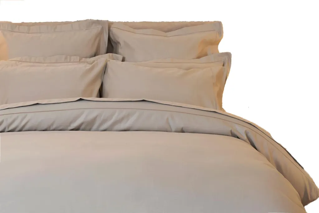 Housse de couette Superking douce en Coton égyptien - Belledorm Platine