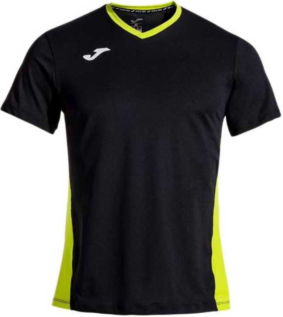 Joma Court Kurzarm-t-shirt Schwarz M Mann Schwarz M