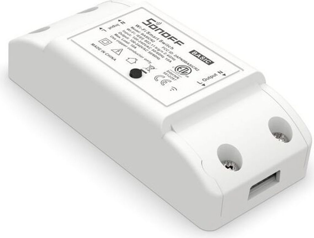 Sonoff BASICR2 Wi-Fi intelligente Lichtsteuerung weiß für Produktbild 