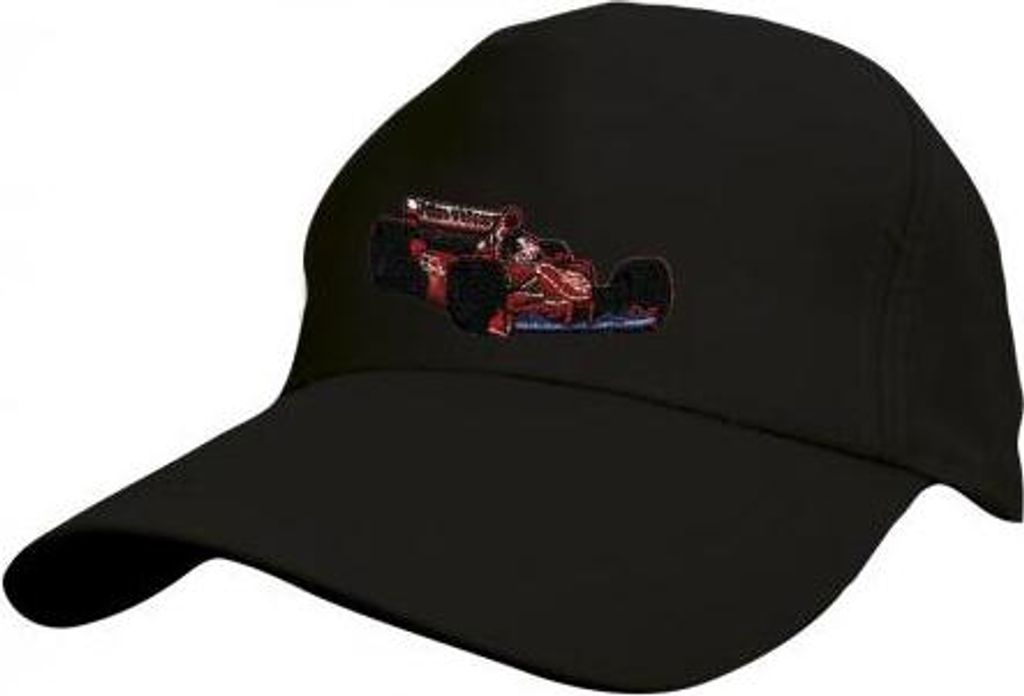 Kinder Baseballcap mit Stickmotiv - F1 Rennwagen - versch. Farben - 69126 Color - schwarz