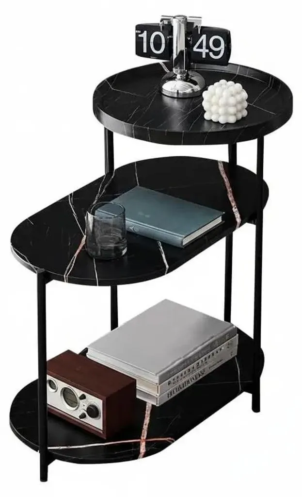 Petite table d'appoint gain de place 3 plateaux pour petit appartement