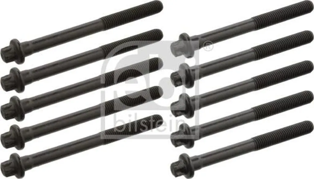 FEBI BILSTEIN 19444 Set di viti per testata cilindri OE 7700738987 compatibile con Megane, Logan, Kangoo, Clio, Sandero, GS, 407, Classe S, Golf VI, Serie 3 E46, Classe C, Multivan V, Camry, 205, Thalia, Rapid