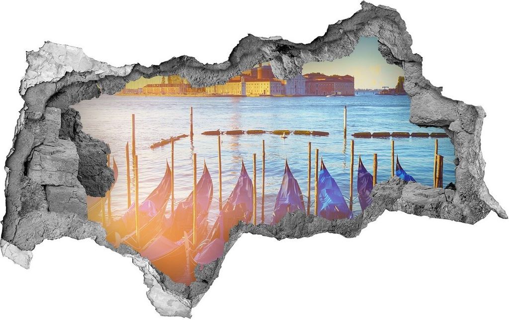Selbstklebender Loch-3D-Aufkleber 95x73 cm Ziegel Venedig