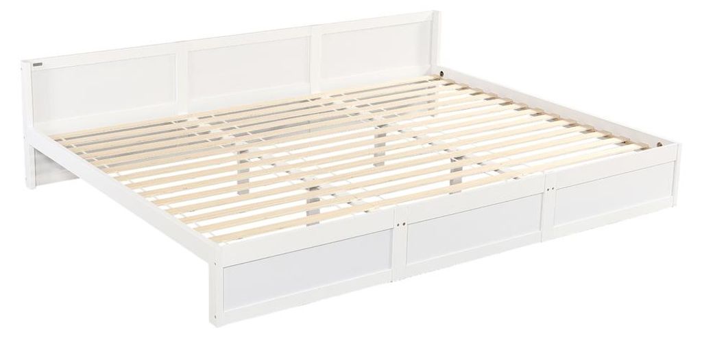 HOME DELUXE Letto familiare DILAR – Bianco, pino (270 x 200 Immagine del prodotto 