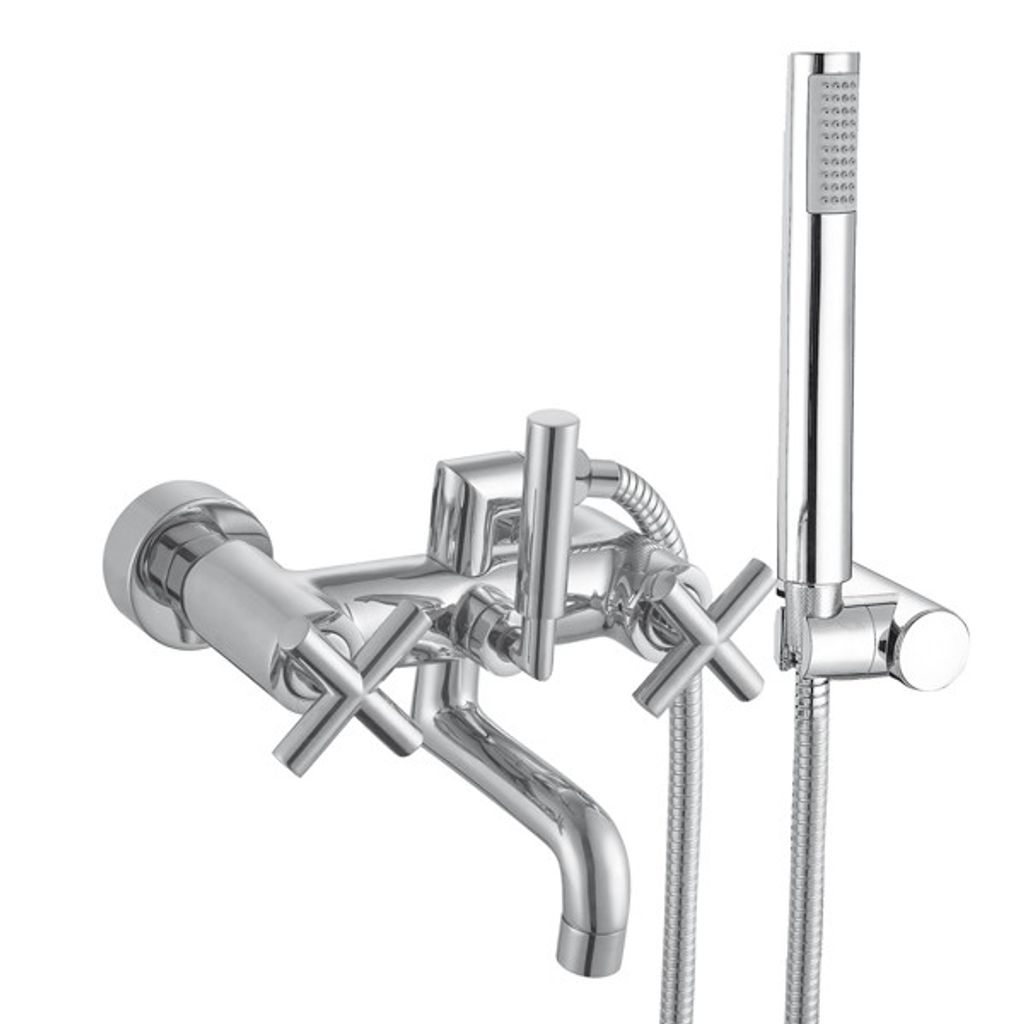 Wannenarmatur Jawa mit Brausekopf Produktbild 