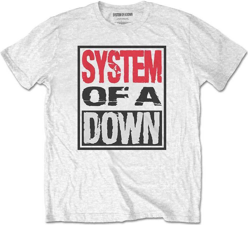 System of a Down Triple Stack Box White L T-Shirt Produktbild 