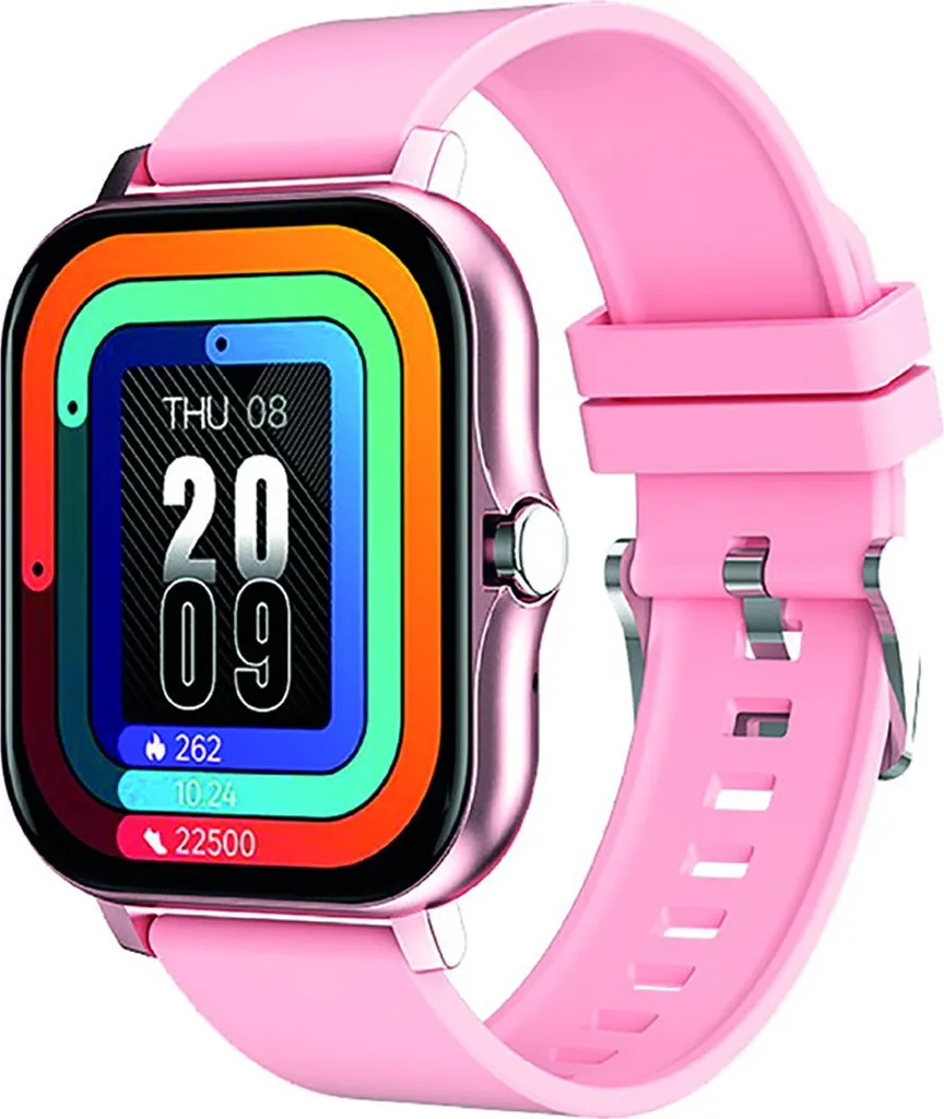 Avizar, smartwatch multisport con display da 1,69" e IP67, rosa