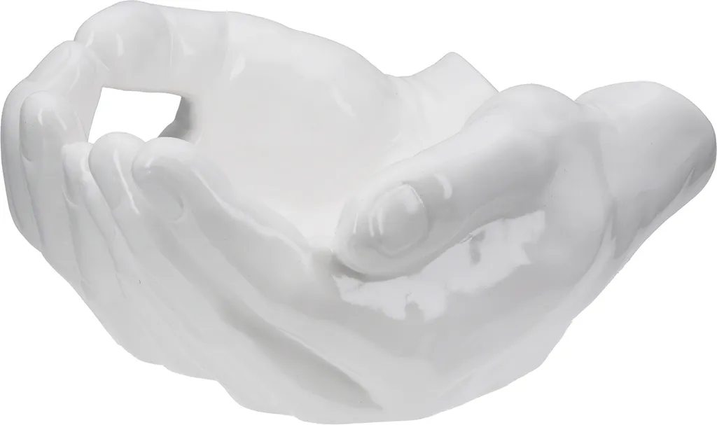 Coupelle Bouddha zen céramique blanche 23x27 cm Gilde élégance intérieure