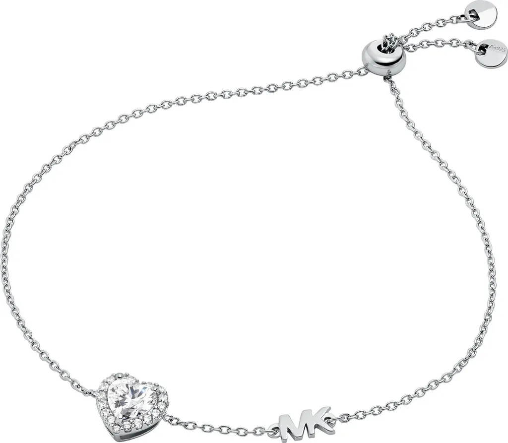 Michael Kors MKC1518AN040 Bracciale Argento 925 Donna Cuore Pavé