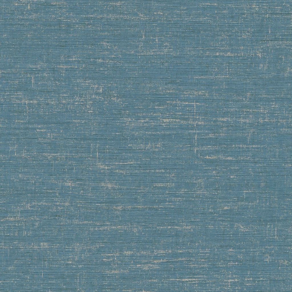 Profhome 378576-GU Ton-in-Ton Tapete Uni dezent schimmernd blau gold 5,33 m2