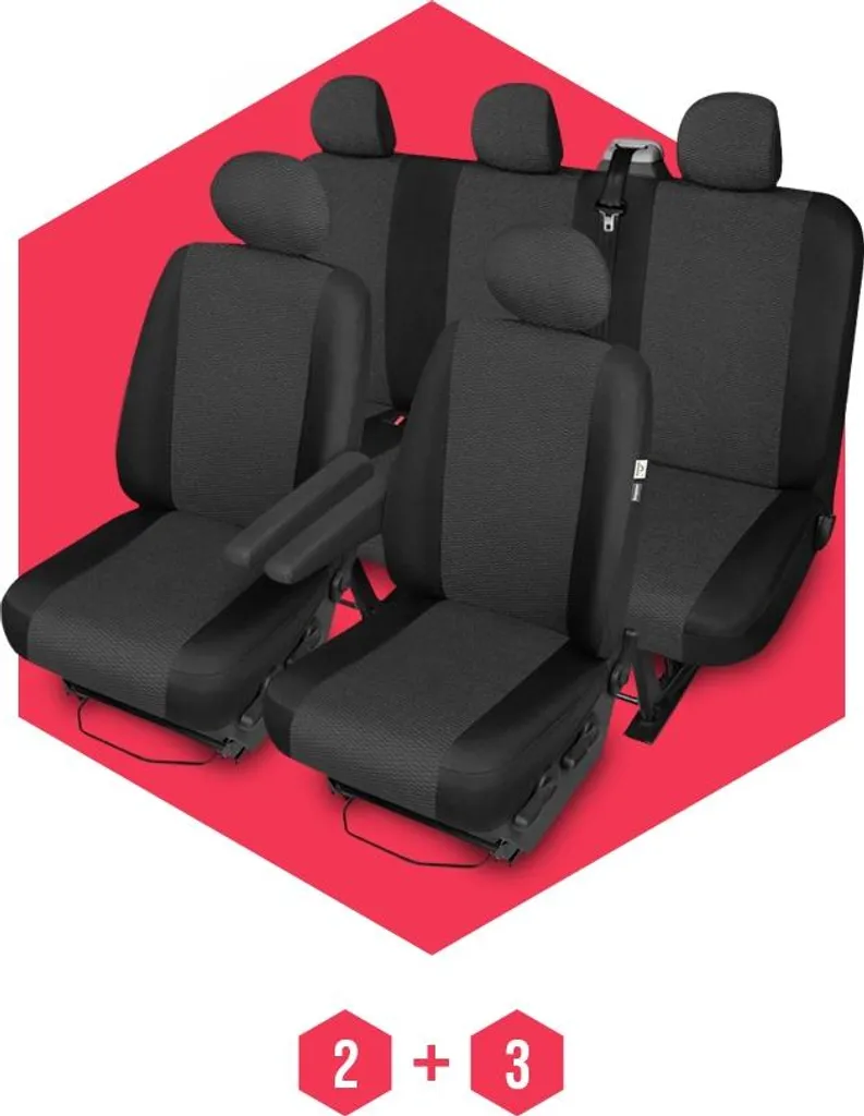 Copri Sedili Auto per Mercedes Vito II 2003-2014 - Protezione 5 Posti - 7