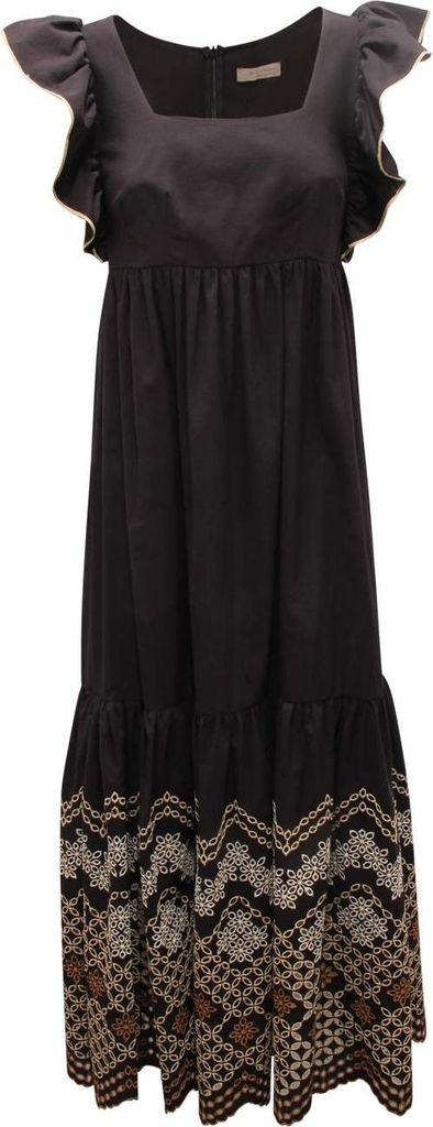 7472AR abito lungo donna D.EXTERIOR woman dress black