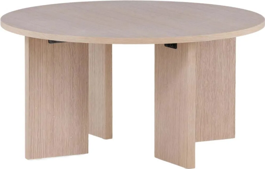 Table basse carrée beige 80cm pour salon moderne - Design Askeron