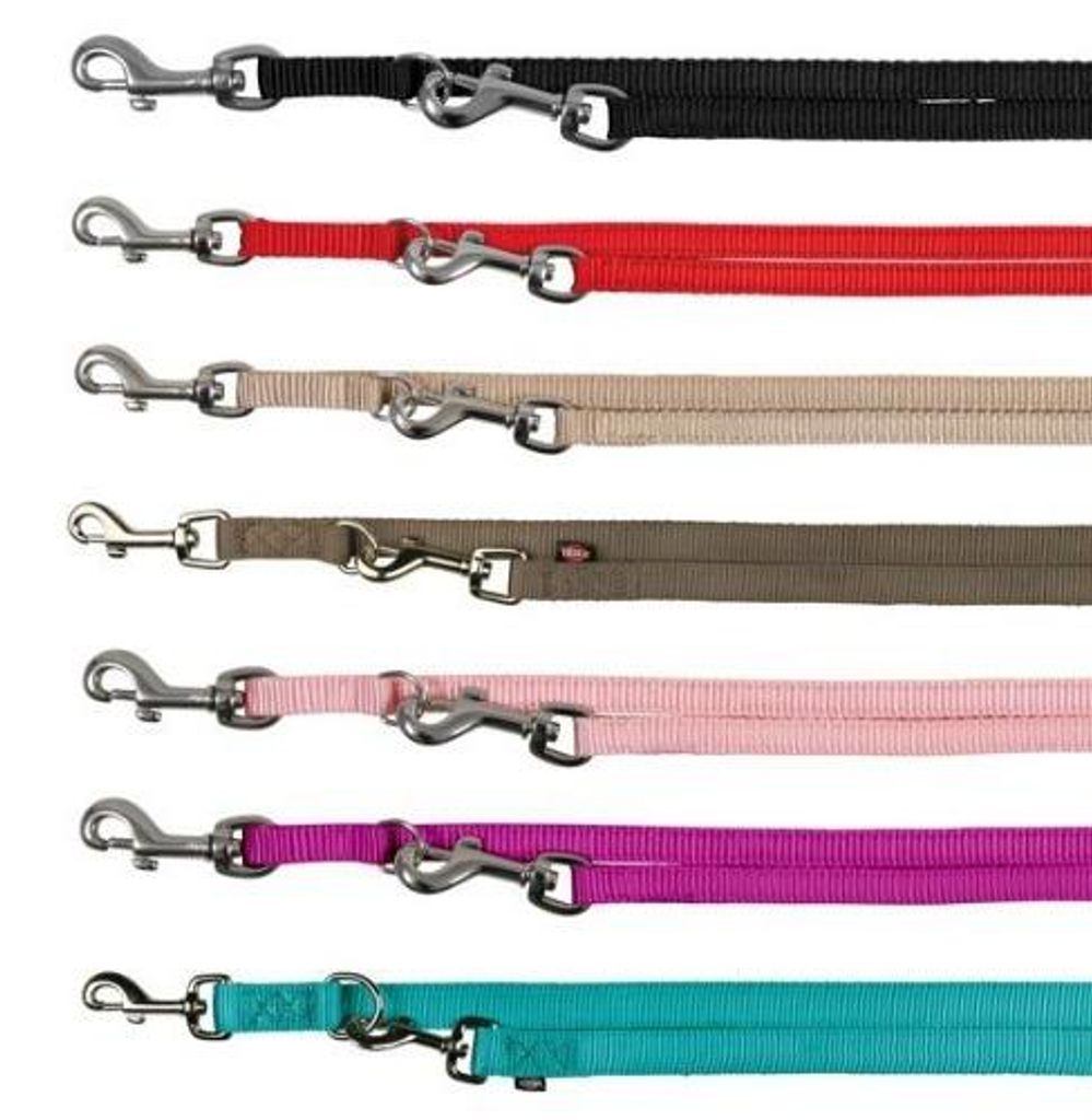 TRIXIE Hundeleine, Premium, doppelt, verstellbar, 2m/10mm, Produktbild 