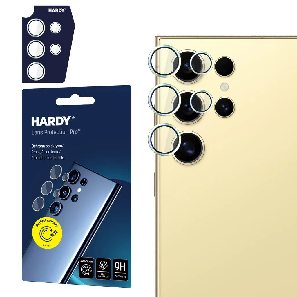 3mk Hardy Lens Protection Pro S24 Ultra Giallo - Protezione 9H Premium