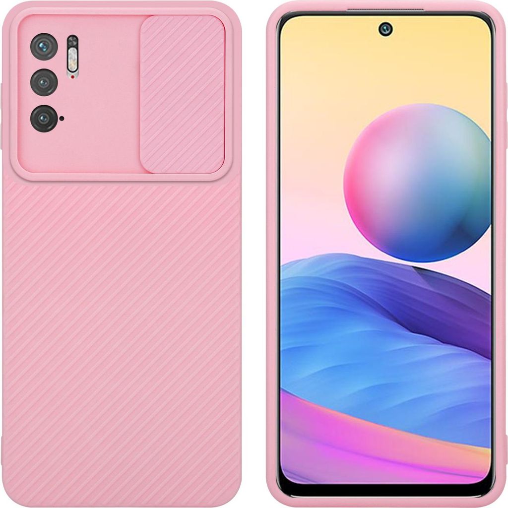 Cadorabo Hülle für Xiaomi RedMi NOTE 10 5G / POCO M3 PRO 5G Schutz Hülle in Rosa Handyhülle TPU Etui Case Cover