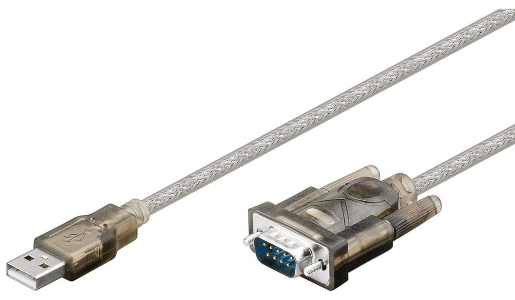 goobay Convertisseur USB série RS232 9 pôles transparent Image du produit 