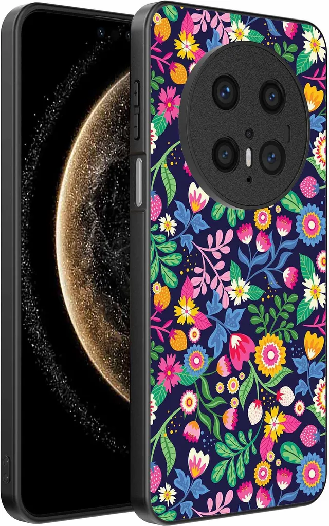 Custodia DeinDesign Per Huawei Mate 20 Pro - Silicone TPU Trasparente Con Stampa Tropicale Foglie E Fiori - 3