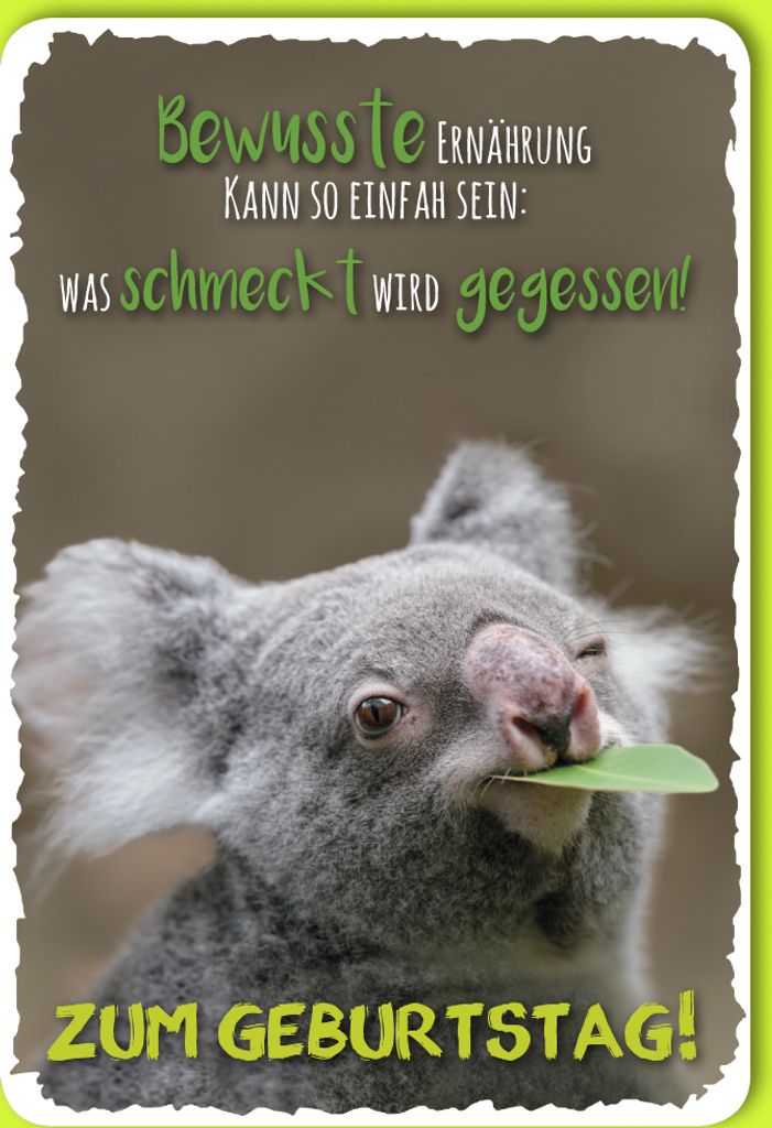 Geburtstag - Glückwunschkarte im Format 11,5 x 17 cm mit Umschlag