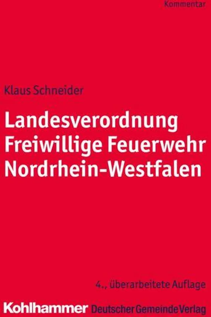 Landesverordnung Freiwillige Feuerwehr NRW - Texte Réglementaire Officiel
