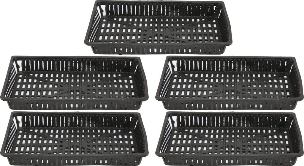 5PCS Aquarium Pflanzkorb Kunststoff Hydroponische Netztöpfe für den Anbau von Aquariumpflanzen