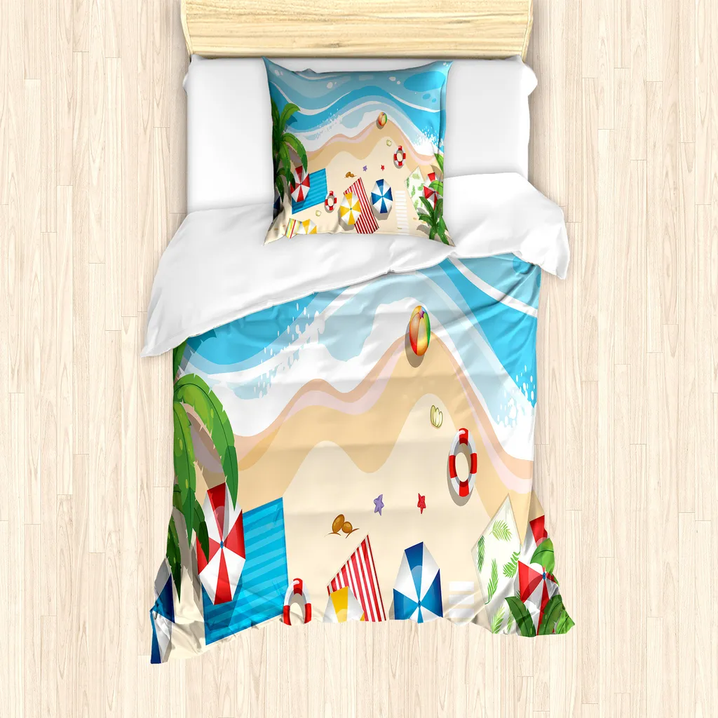Set Copripiumino Singolo ABAKUHAUS 135x200 Antiacaro Multicolore